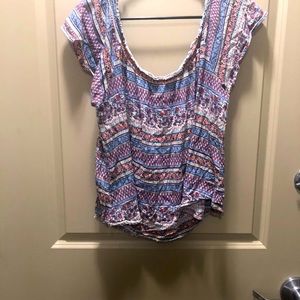 Off the shoulder crop top